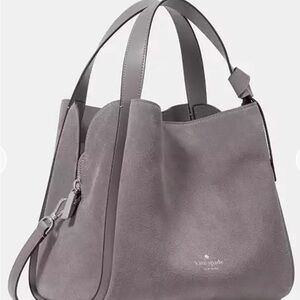 Kate Spade Elegant Gray Crossbody Bag